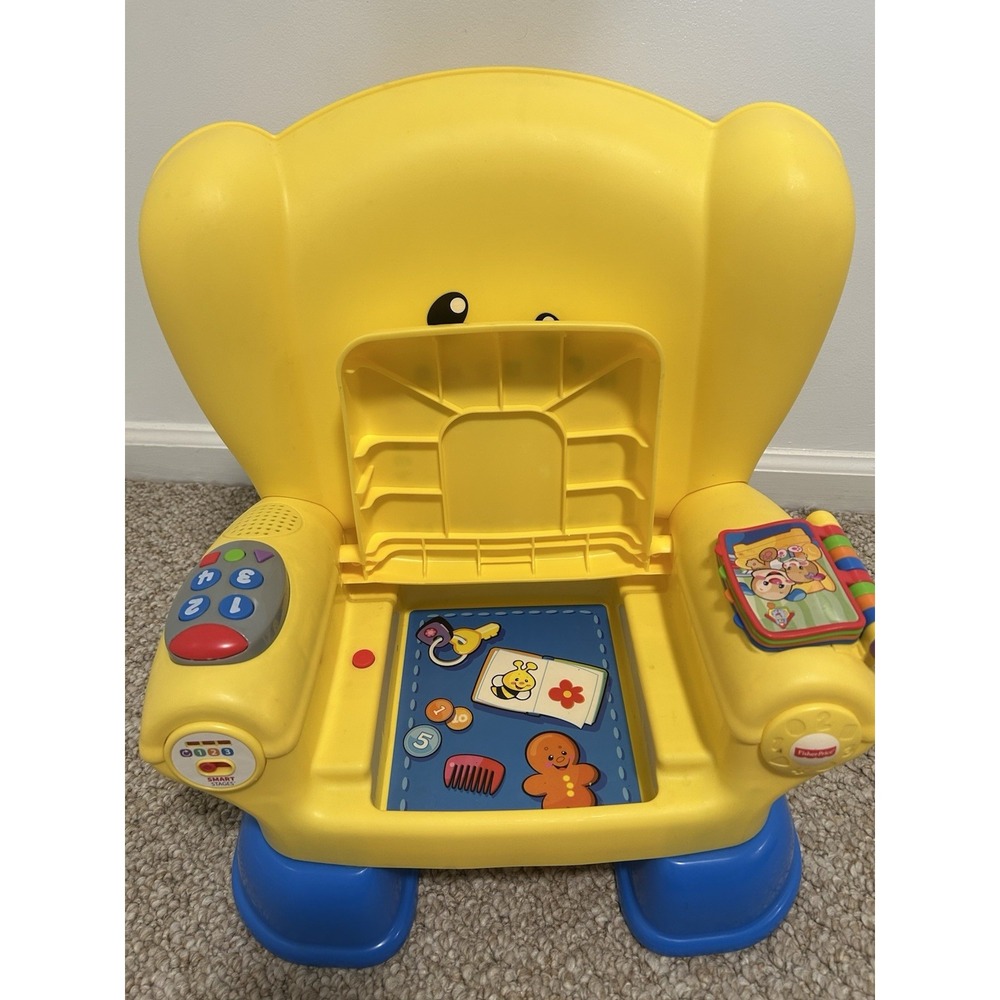 Fisher-Price Laugh & Learn Smart Stages Chair Yellow WORKS - Picture 5 of 8